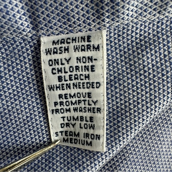 Polo by Ralph Lauren Cotton Dress Shirt Blue size Neck 18 x36 Long sleeve Men’s - Picture 6 of 10